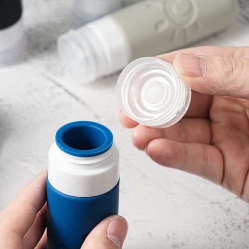 Zafit Multicolored 3oz TSA Approved Leak-Proof Travel Bottles Set