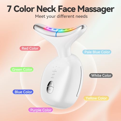 Ihelol 7-Color LED Facial Massager for Face & Neck Sculpting