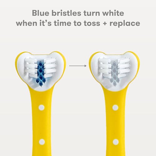 Frida Baby Triple-Angle Toddler Toothbrush - Soft Training Brush for 2+ Years