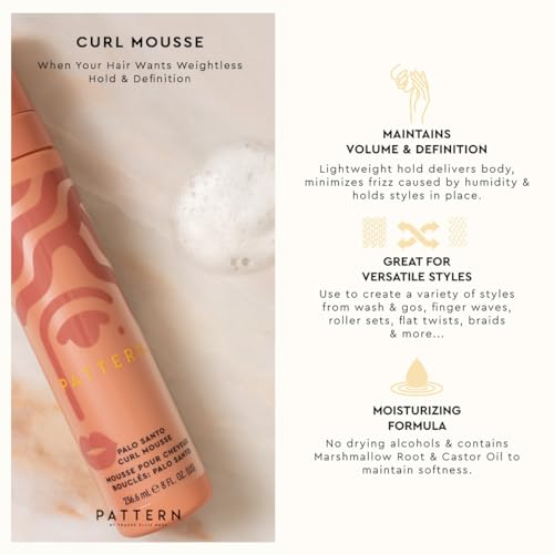 PATTERN Beauty by Tracee Ellis Ross Palo Santo Mini Kit features our Bestsellling Formulas: Palo Santo Leave-In Conditioner, Palo Santo Curl Mousse, Palo Santo Styling Cream in Mini Travel Sizes