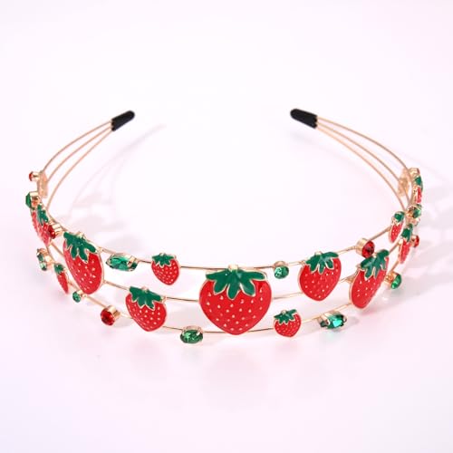 Vokone Halloween Strawberry Headband for Women - Festive Party Hair Accessory