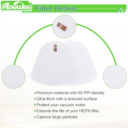 Shark Navigator Vacuum Filter Replacement Kit - 2 Foam & Felt Filters