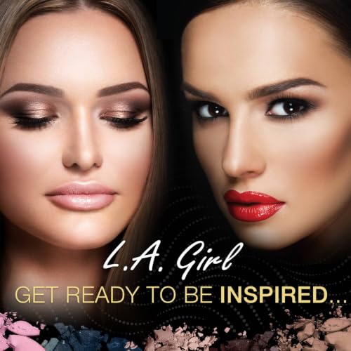 L.A. Girl Inspiring Brow Kit - Dark & Defined with Wax, Powder, Tweezers & Brush