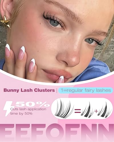 Eefofnn Wispy Lash Clusters Kit - Natural & Comfortable Eyelash Extensions