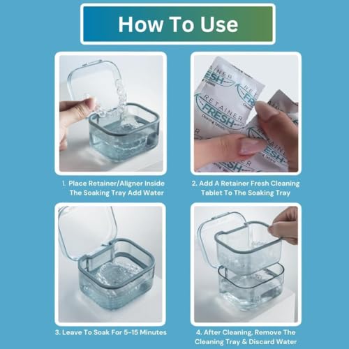Retainer Fresh Cleaning Kit & Tablets - 36 Count + Aligner Starter Kit
