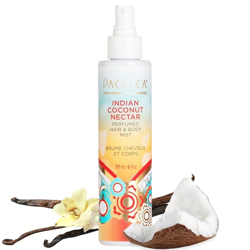 Pacifica Indian Coconut Nectar Hair & Body Mist - Vegan & Paraben-Free 5 Fl Oz