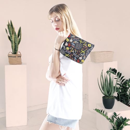 Law Detective TV Show Canvas Makeup Bag - Zipper Cosmetic Travel Organizer