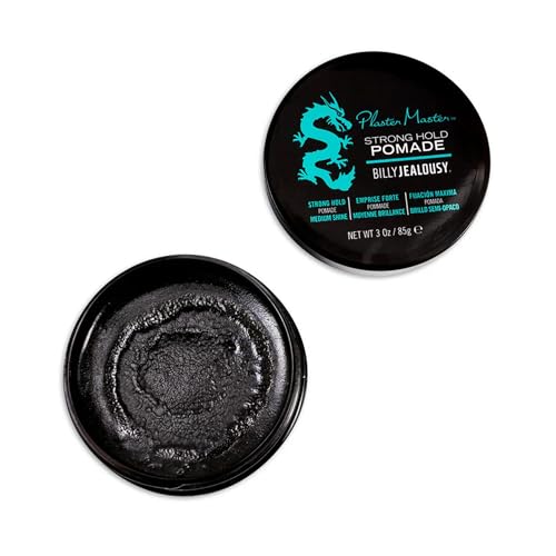 Billy Jealousy Plaster Master Water-Soluble Hair Pomade for Men - Strong Hold & Medium Shine, 3oz