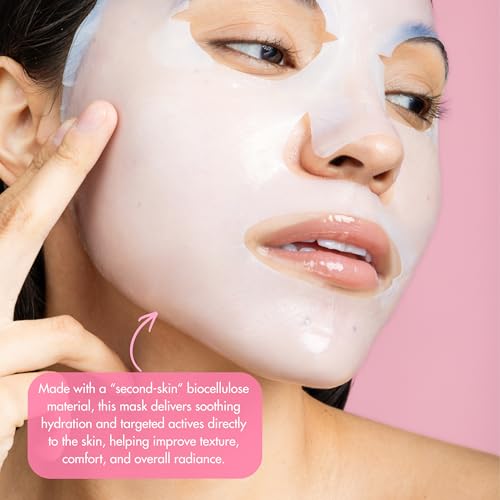 Mocktail Face Mask Set by ESW Beauty - 3 Pack Korean Skin Care