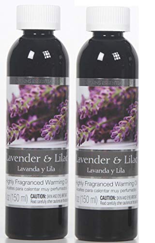 Hosley Lavender Lilac Warming Oils - Set of 2, 5oz Each