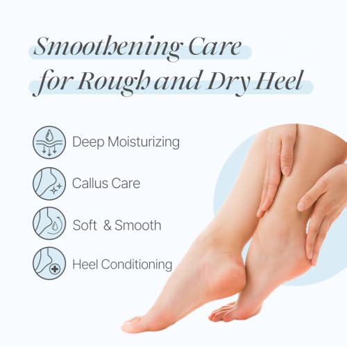 Koelf Rose Petal Satin Heel Mask - 5 Pairs of Moisturizing Socks