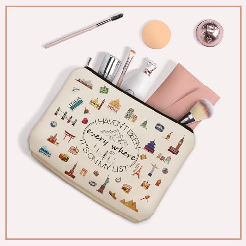 Girlly Travel Makeup Bag for Women & Girls - Waterproof Cosmetic Pouch Gift