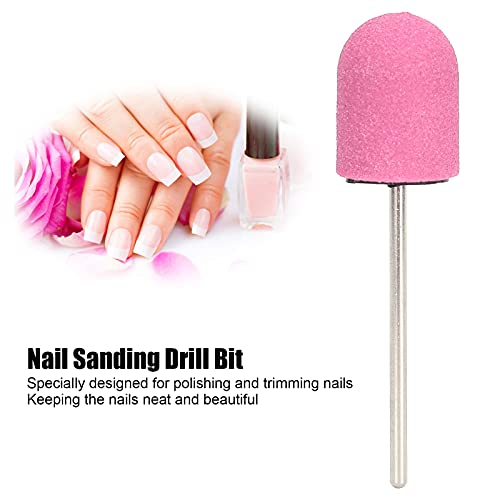 Pink Nail Drill Bits Set for Manicure & Pedicure - Sanding & Polishing Burrs