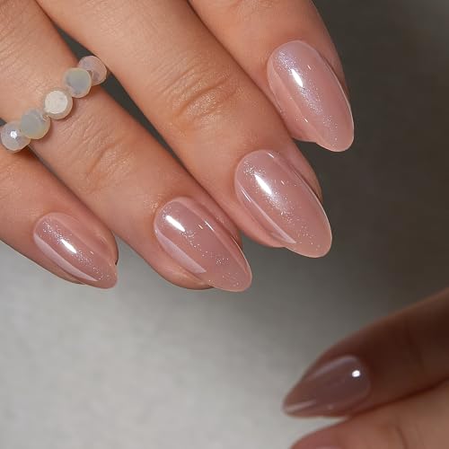 CurvLife Almond Glitter Press-On Nails | 32PCS Salon-Quality Set