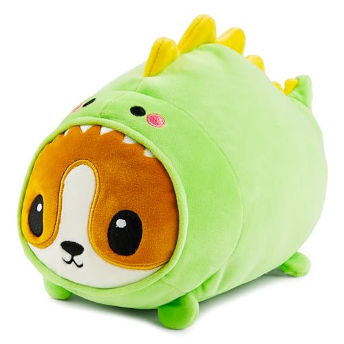 CORGISAUR Kawaii Dinosaur Plush Toy - 11" Soft Corgi Pillow
