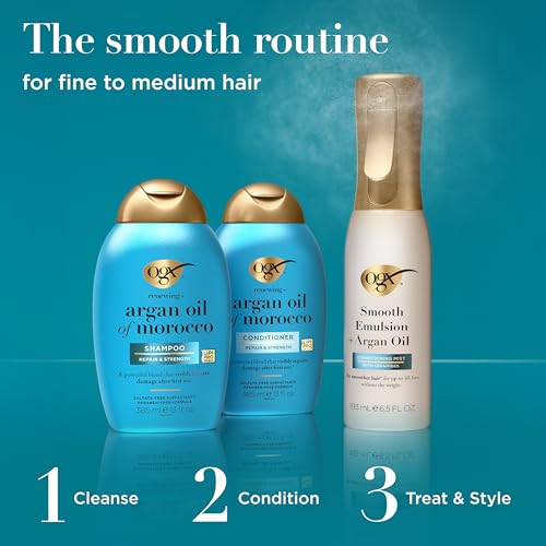 OGX Argan Oil Conditioning Hair Mist | Lightweight Damage Repair Spray 6.5 oz