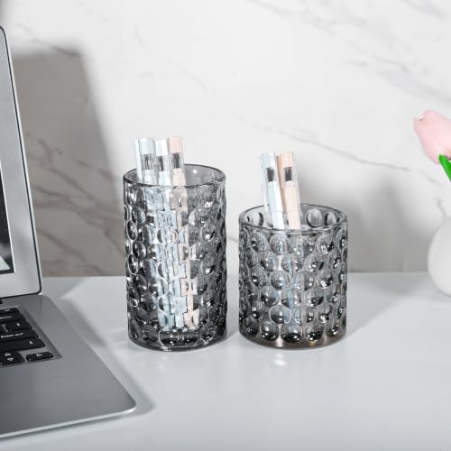 DASITON Iridescent Glass Makeup Brush Holder - Multifunctional Organizer