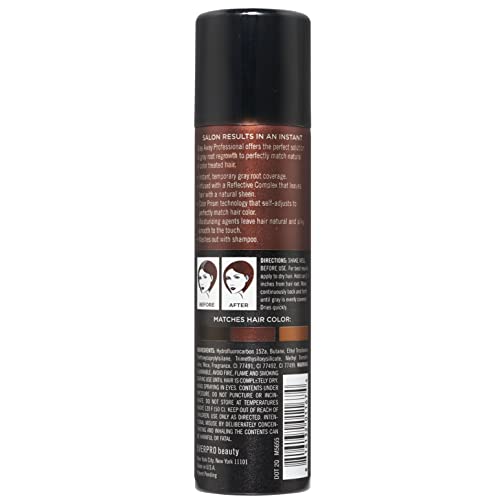 Gray Away Professional Temporary Root Concealer Spray - Dark Brown 2 oz