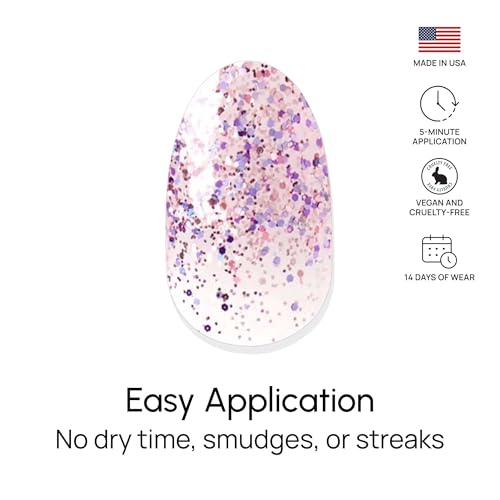 Color Street Mount Crushmore Double-Ended Nail Polish Strips - Glitter-Dipped Manicure