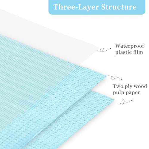 125Pcs Disposable Nail Table Mats - 3-Ply Waterproof Manicure Pads