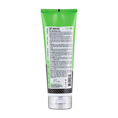 Pro Tan Get Buffed Pre-Tan Body Scrub 8 oz - Exfoliator for Tanning