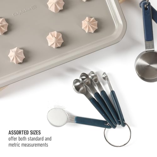 Calphalon 5-Piece Measuring Spoon Set with Silicone Grip