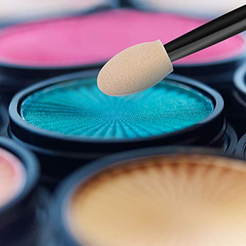 Cuttte 180PCS Disposable Dual-Sided Eyeshadow Applicators - 2.44 Inch Makeup Brushes for Precise Eye Makeup