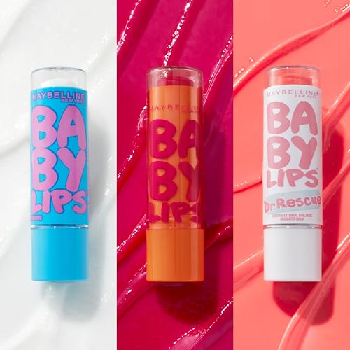 Maybelline Baby Lips Moisturizing Lip Balm 3-Pack - Hydrating Lip Care Set