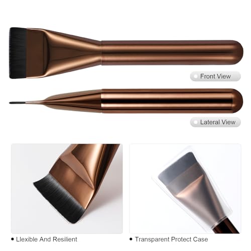 Flat Foundation Brush for Liquid Makeup - Soft Blending Spatula