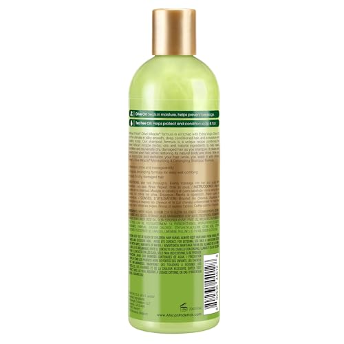 African Pride Olive Miracle 2-in-1 Shampoo & Conditioner, 12 Oz