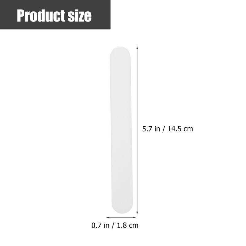 PLAFOPE Professional Tongue Depressors 75 Pcs White Plastic Tongue Sticks 5.70 Inch for Oral Cavity Examination and Laboratory Stirring Lightweight Flexible Medical Supplies