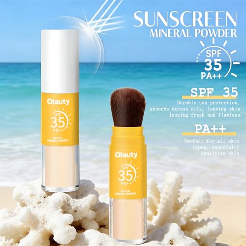 Mineral Powder Sunscreen SPF 35 for Face & Scalp - Travel Size