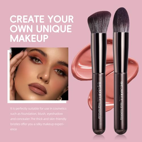BS-MALL Coffee 14 Pcs Travel Makeup Brush Set with Case
