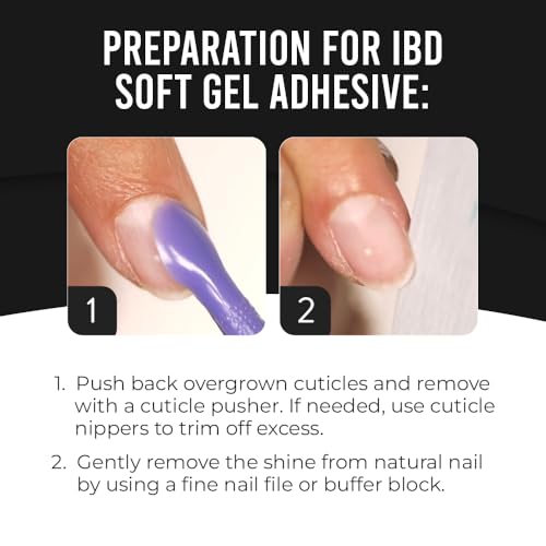 IBD Clear Gel Nail Glue for Soft Gel Tips & Acrylic Extensions - 0.5 fl oz