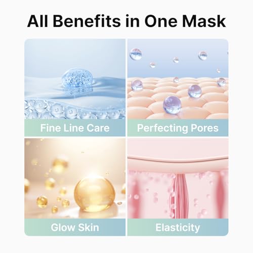ROOTIO Vegan Collagen Deep Hydrating Sleeping Mask 4 Pack – Pore Minimize & Firm