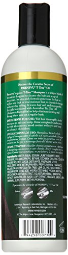 Parnevu Tea Tree Therapeutic Shampoo - Moisturizing, Anti-Itch & Flake Control, 12 oz