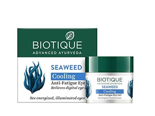 Biotique Seaweed Eye Gel for Dark Circles Puffiness Wrinkles 15g