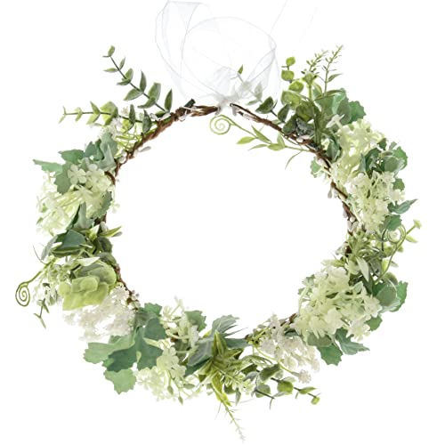 Yili Maizi Green Artificial Baby Breath Flower Crown Bridal Headpiece - Variation 02a