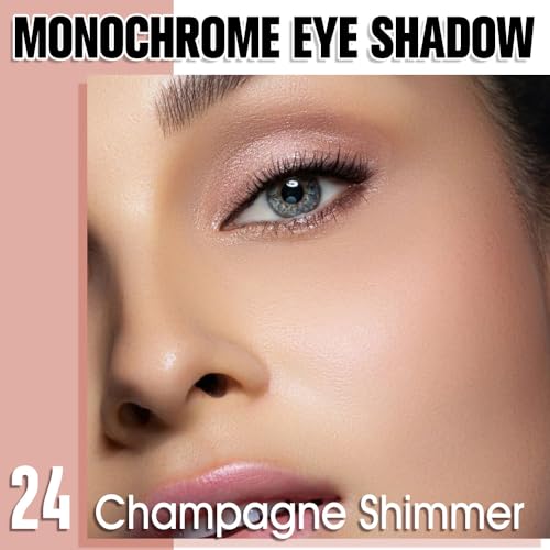 Champagne Rose Gold Glitter Cream Eyeshadow - Waterproof & Blendable