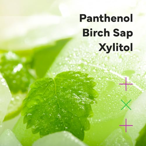SAM'U Clear Panthenol Chilling Facial Mask with Birch Sap & Xylitol - Vegan Cooling Sheet for Deep Hydration, Sensitive Skin, 5 Sheets