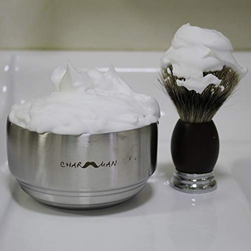 Stainless Steel Shaving Bowl with Lid - Heat Retention & Durable Design