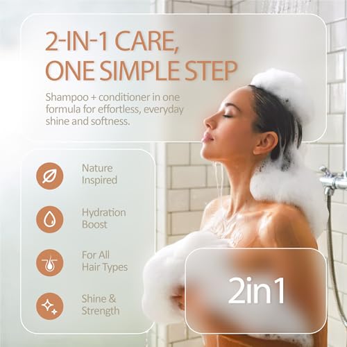 SILK 2-in-1 Strengthening Shampoo and Conditioner with Honey, 13.6 Fl Oz (2 Pack)