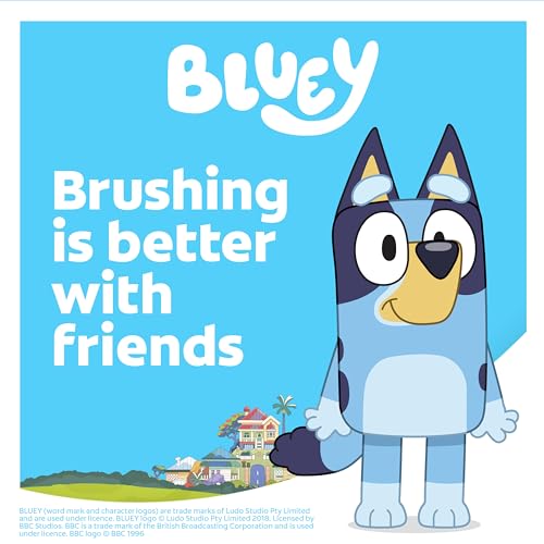 Colgate Kids Bluey Toothbrush & Toothpaste Gift Set - 1 Electric, 2 Manual, 2 Fluoride Tubes