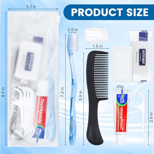 10 Set Personal Hygiene Kit - 7-in-1 Travel Toiletry Kits