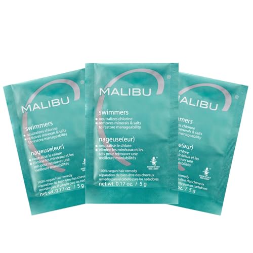 Malibu C Swimmers Wellness Hair Remedy Treatment - 3 Packets