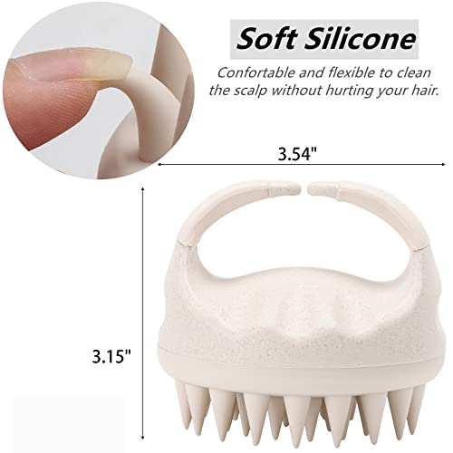 Silicone Scalp Massager Shampoo Brush for Dandruff Removal