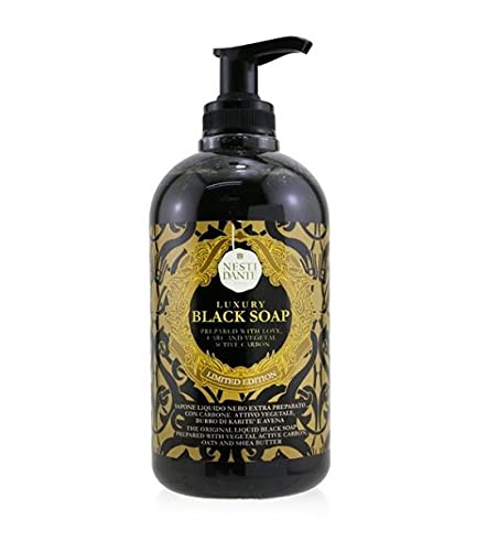 Nesti Dante Luxury Liquid Black Soap with Active Carbon - 16.9 oz