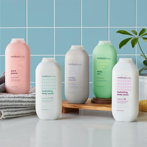 Method Body Wash Daily Zen 18oz Pack of 2 - Paraben & Phthalate Free, Moisturizing, Spa Scent