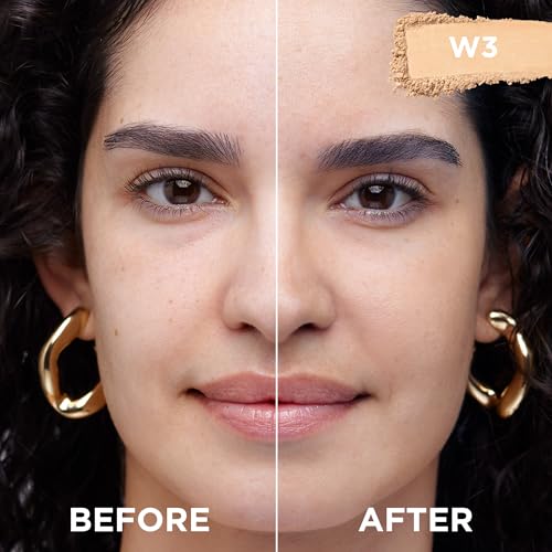 L'Oreal Paris True Match Super Blendable Oil Free Powder Foundation, W3 Light Medium, 0.33 oz, Packaging May Vary