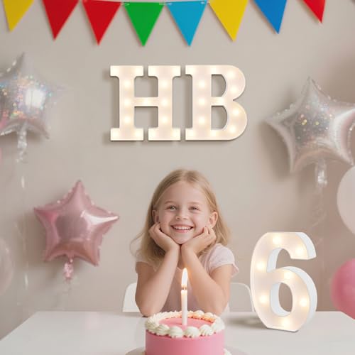 Light Up Marquee Letters - 8.86 Inch LED Party Decorations